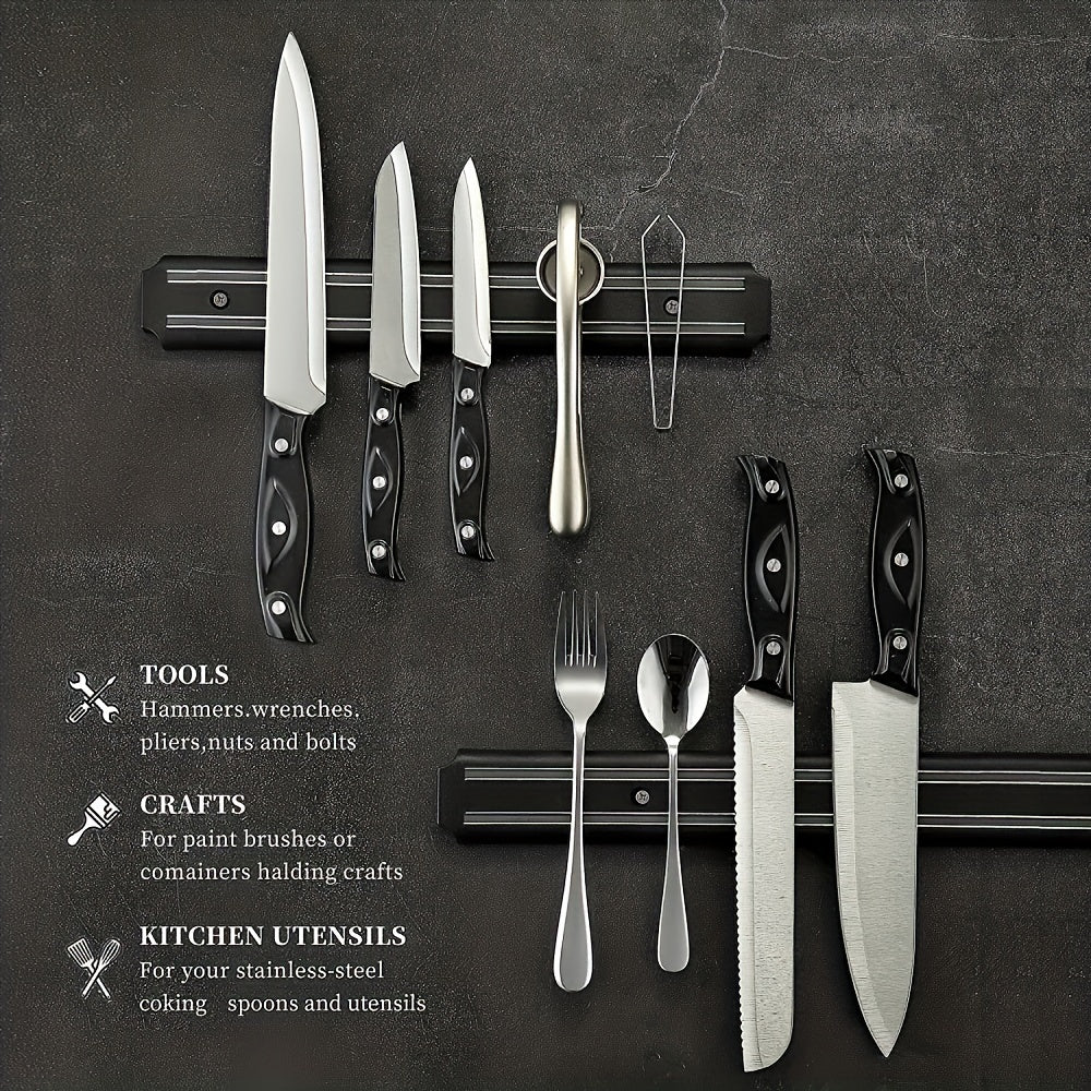 Magnetic Holder Wall Mounted Aluminum Kitchen Tools Organizer