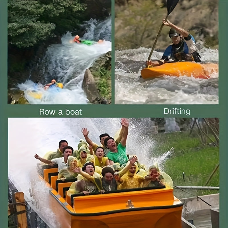 10pcs Disposable Raincoats for Outdoor Rafting Travel