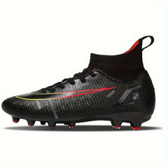 Boy's High Top Non Slip AG Soccer Cleat Comfy Outdoor Breathable Cleats