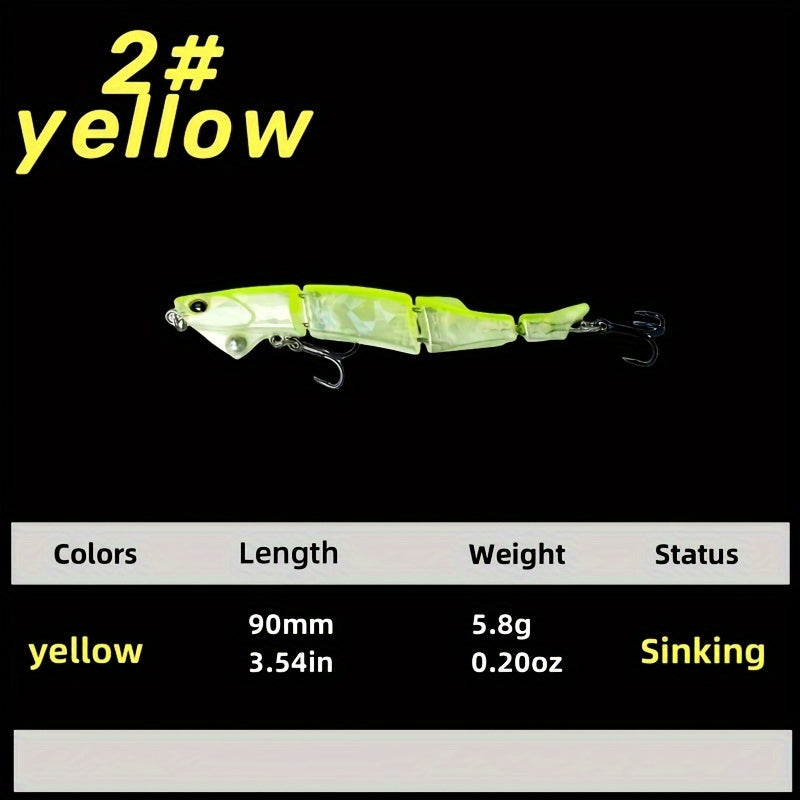 Plastic Jointed Sinking Minnow Bait For Fishing