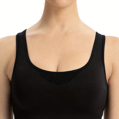 Solid Cut Out Sports Bra High Impact Workout Bra