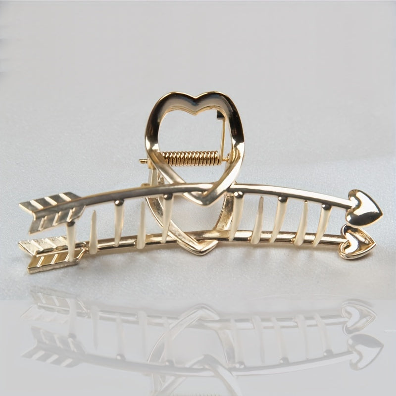 Heart Shape Arrow Hair Claw Strong Holder Hair Accessories