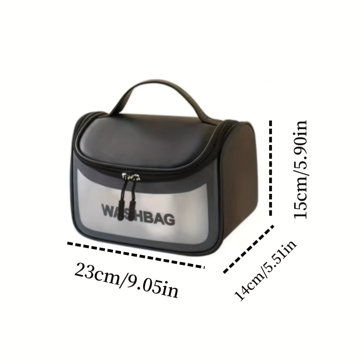 Waterproof Travel Wash Bag with Mesh Pocket