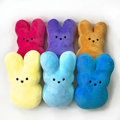 6in Peep Rabbit Plush Toy Easter Decoration Indoor Easter Basket Filled