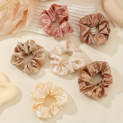 6pcs Soft Fabric Scrunchies Hair Tie Elastic Ponytail Holder Hair Accessories