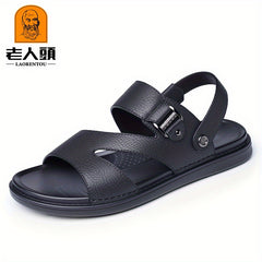 LAORENTOU Men's Beach Sandals Quick Drying Non-Slip Comfy Slides