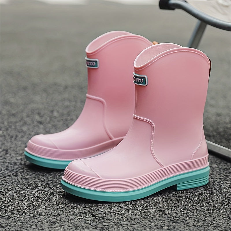 Women's Waterproof Rain Boots Rubber Shoes Water Shoes