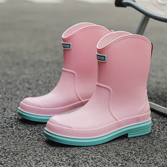 Women's Waterproof Rain Boots Rubber Shoes Water Shoes