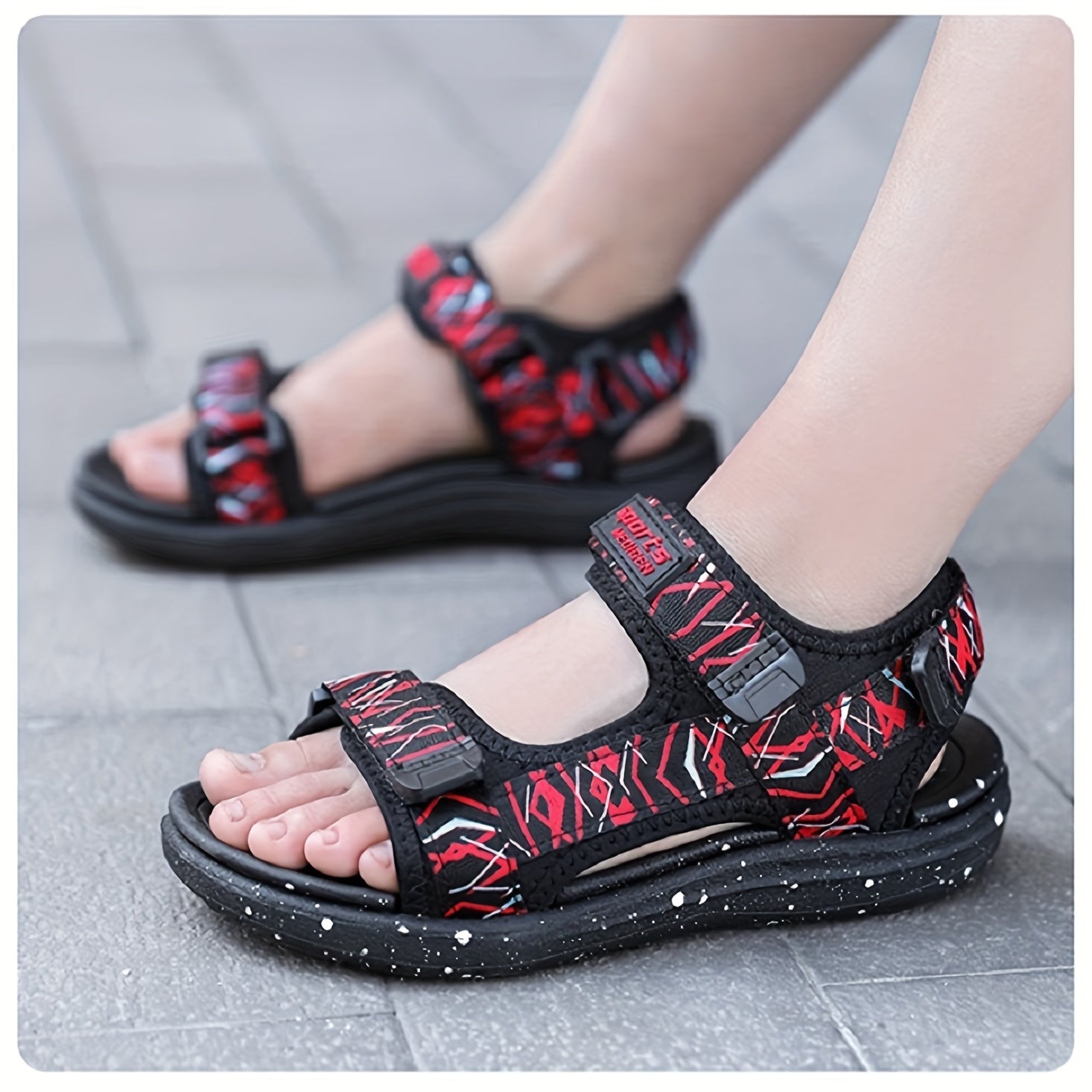 Boys' Water Shoes Double Strap Sandals Quick Dry Non Slip