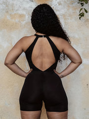 Deep V Neck Slim Romper Jumpsuit Casual Sleeveless Cut Out Romper