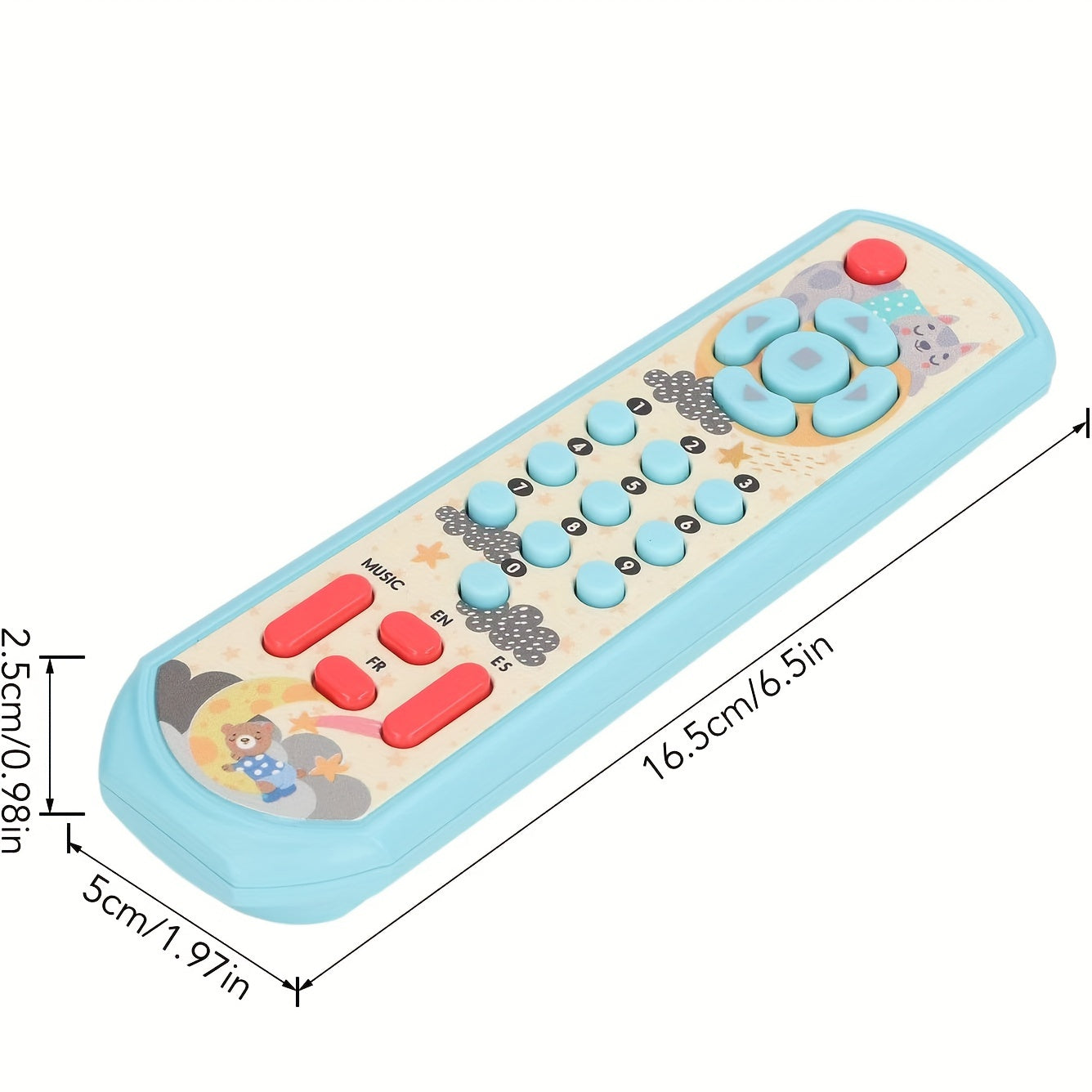 Early Educational TV Remote Control Baby Toy 6 Months Plus