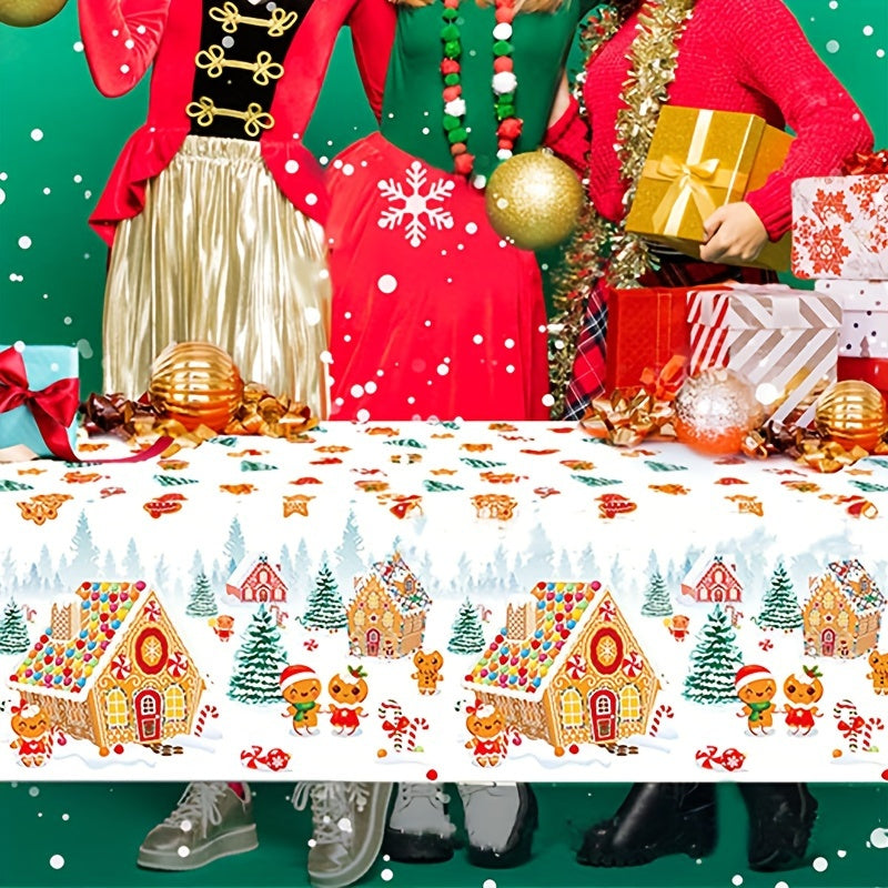 Christmas Family Party Supplies Disposable Table Cloth