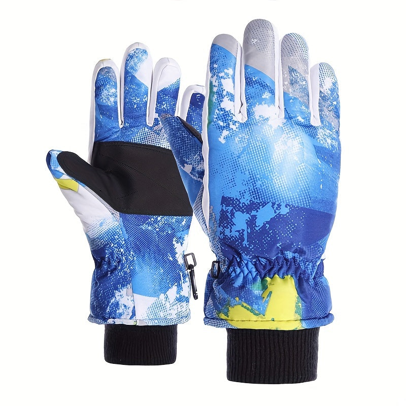 Winter Skiing Gloves For Boys And Girls Non-slip Windproof Waterproof Gloves