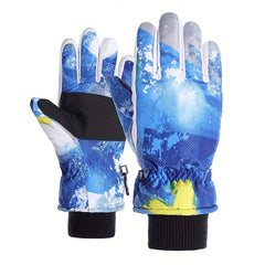 Winter Skiing Gloves For Boys And Girls Non-slip Windproof Waterproof Gloves