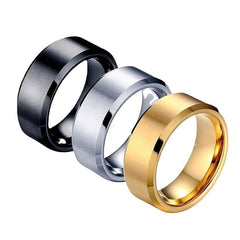 Titanium Steel Frosted Men's Brushed Ring Jewelry