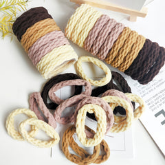20pcs Multicolor Hair Tie Fancy Textured Elastic Headbands Hair Rope