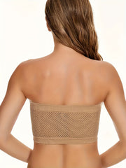 Strapless Bandeau Bra Hollow Out Stretch Underwear