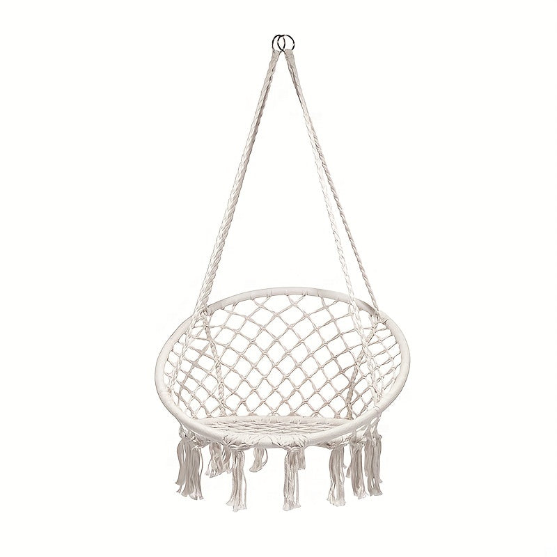 Boho Hammock Swing Chair Tassel Hanging Swing Chair