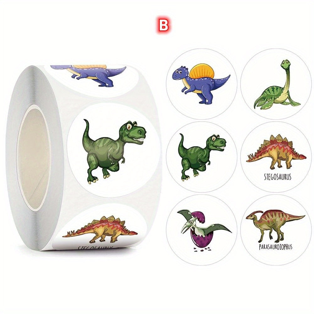 500pcs Dinosaur Thank You Stickers DIY Sealing Labels