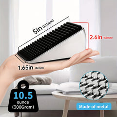 Heavy Duty Door Stopper 2.6 In Height Zinc Alloy & Silicone