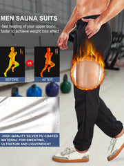 Men's Sauna Sweat Pants for Weight Loss and Comfort