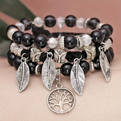 Bohemian Style Owl Beaded Bracelet For Party