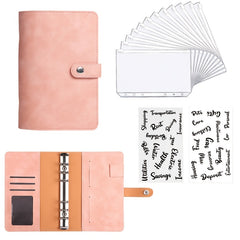 Soft Leather Loose leaf Notebook Office Supplies Set