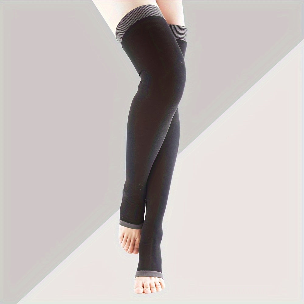 Size Up Toeless 1pair Compression Socks Knee High for Women