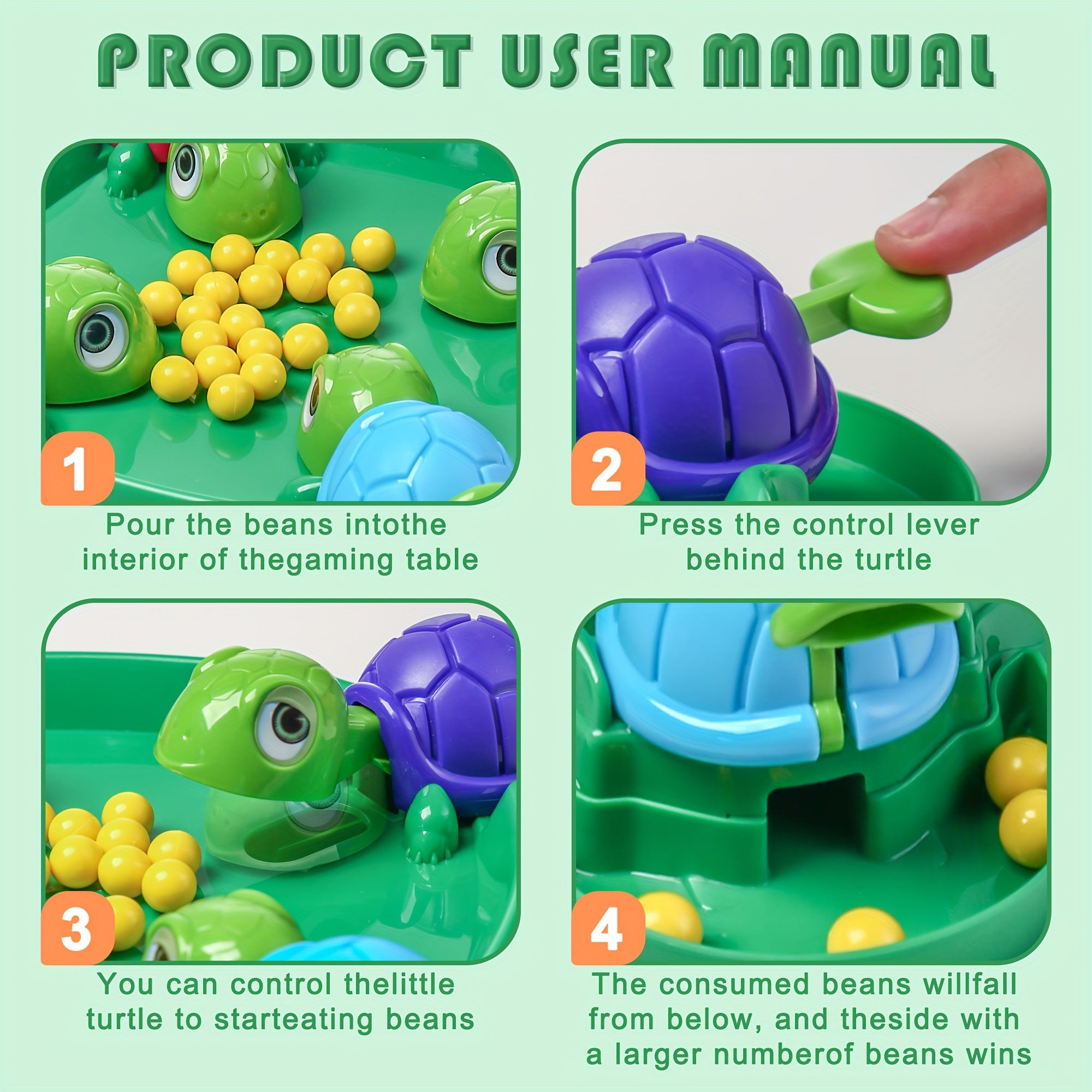 Turtle Eating Toy - Watch Your Turtle Gobble Up Beans!