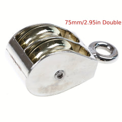 1pc Metal Pulley Zinc Alloy Pulley 36 52 75mm DIY