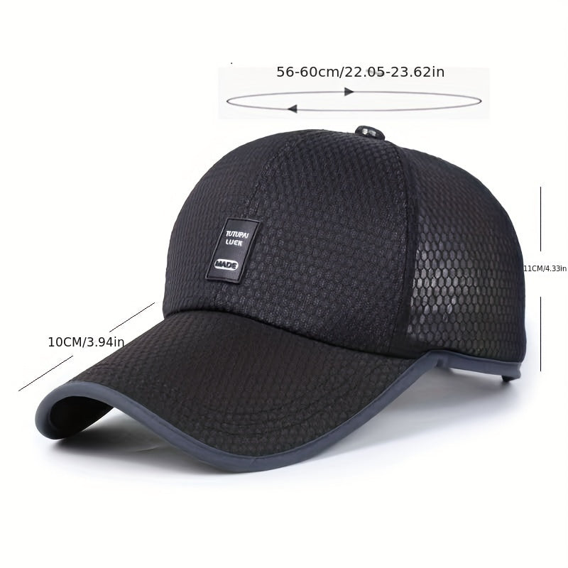 Summer Baseball Cap Breathable Sunshade Hat Gauze Cap
