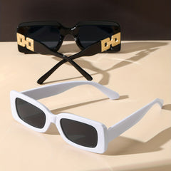 Rectangle Sunglasses Retro UV400 Sun Shades For Women Men
