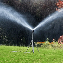 360 Rotary Sprinkler Head Tripod Telescopic Support Garden Watering Sprinkler