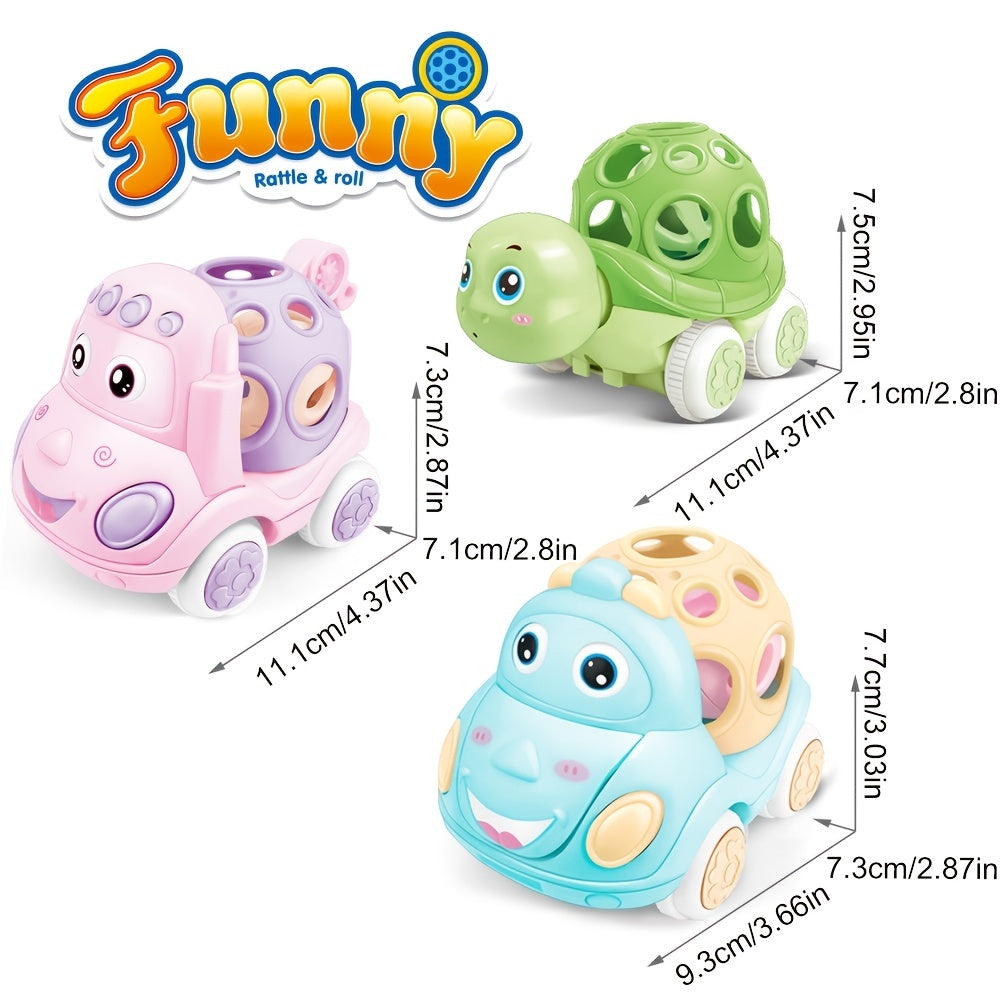 Baby Car Toys Toddler Rattle & Roll Toy Vehicles For Infant