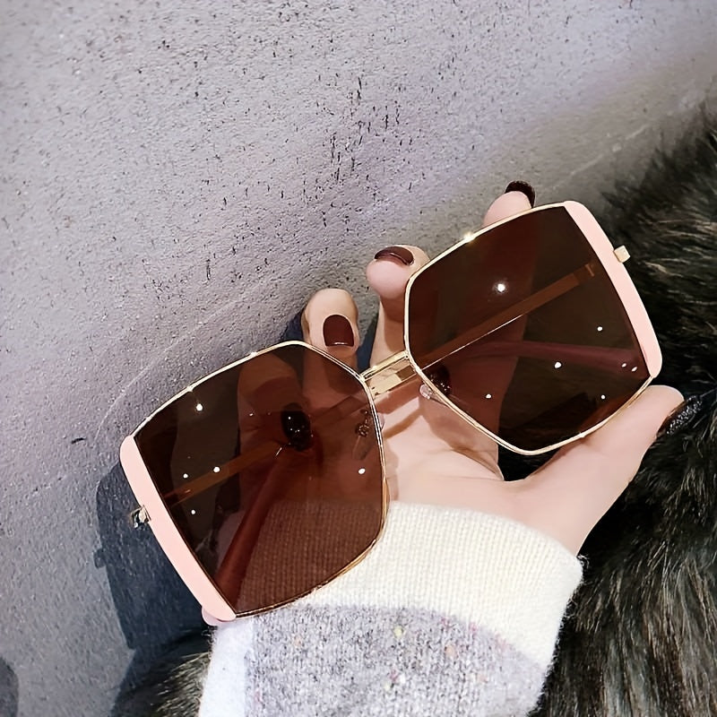 Square Polarized Sunglasses Casual Gradient Glasses UV400