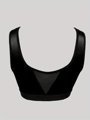 Contrast Lace Push Up Bra Sports Tank Bra