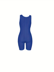 Ribbed Jumpsuit Scoop Neck Sleeveless Summer Jumpsuit