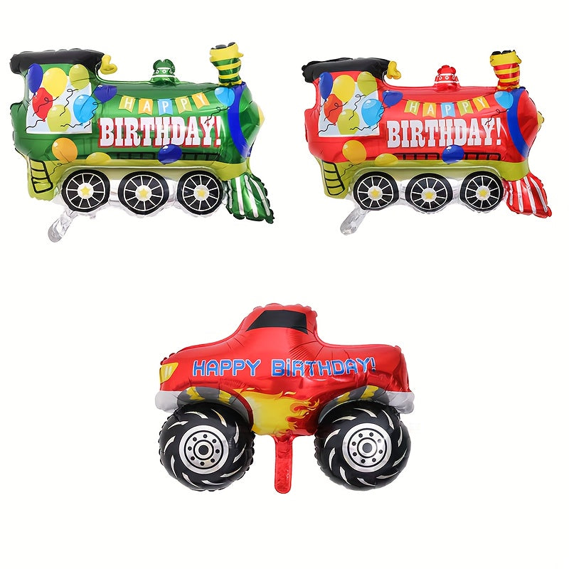 50pcs Happy Birthday Car Aluminum Film Balloons