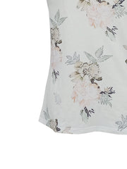  Floral V Neck Tank Top