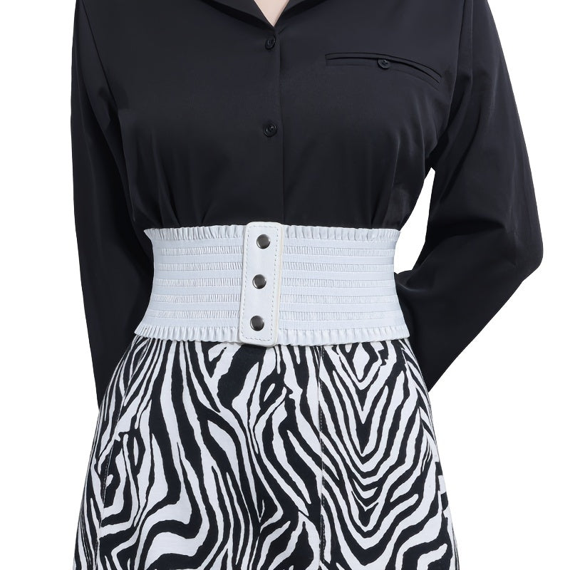 Women's Stretchy Dress Belts Elastic Corset Waistband
