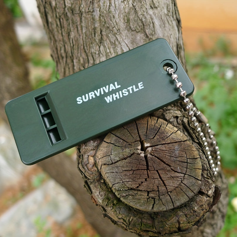 2pcs Tri Frequency Survival Whistle for Outdoor Emergency