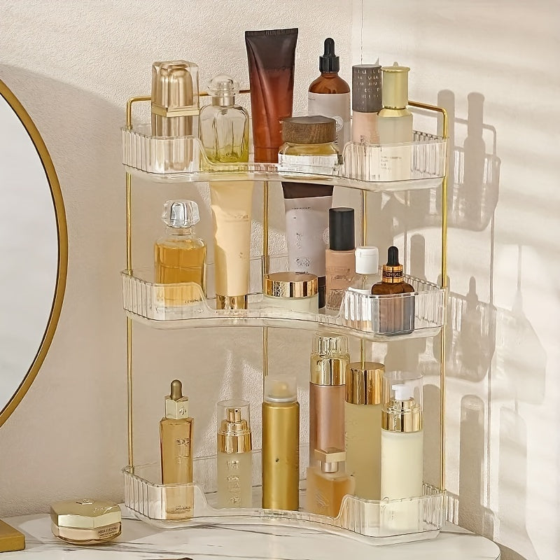 Corner Bathroom Countertop Organizer Vanity Trays for Makeup Perfume