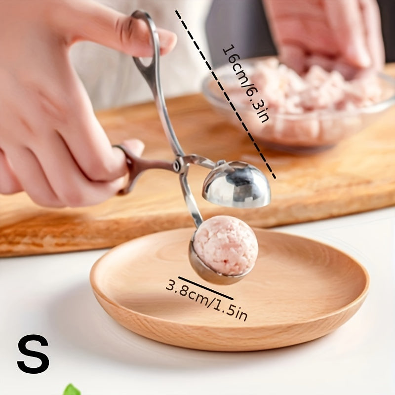 Stainless Steel Non-stick Meatball Maker Tongs Cake Pop Meatball Maker Ice Tongs