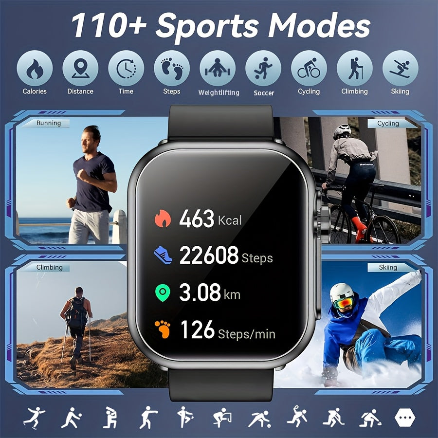 Meatball Smart Watch: HD Display, Long Battery Life, 110 Exercise Modes