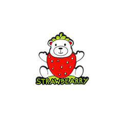 Strawberry Bear Brooch Funny Anime Pin Clothing Decoration