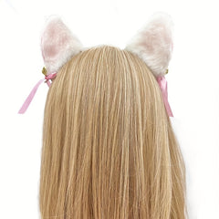 Cat Ears Hair Clip With Bell Cosplay Roleplay Hair Accessories