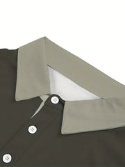 Men's Camo Polo Shirt Active Stretch Moisture Wicking for Golf