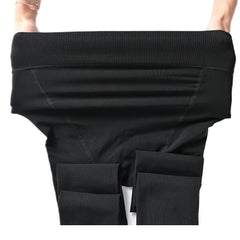 2 Pair Plush Lined Tights High Waist Thermal Leggings Women's Stockings