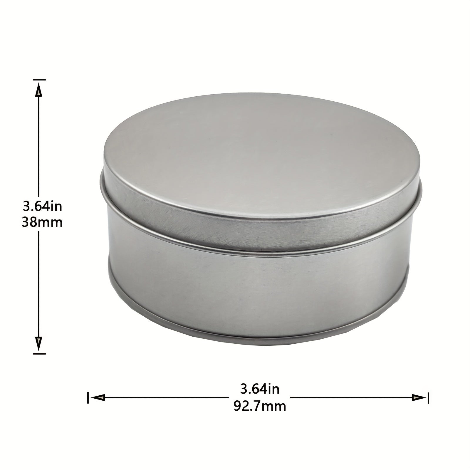 1pc Round Metal Dice Box - Silver Metal Dice Box for Storing Dice