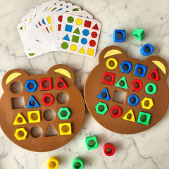 Geometric Shape Matching Puzzle Board Game for Family